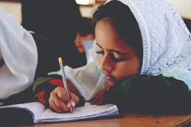 Diverse students studying together